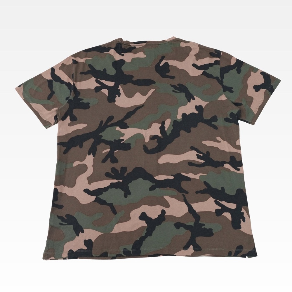 VALENTINO COTTON T-SHIRT GREEN X BLACK CAMOUFLAGE WITH STUDS ( unissex ) Size L - Picture 2 of 9